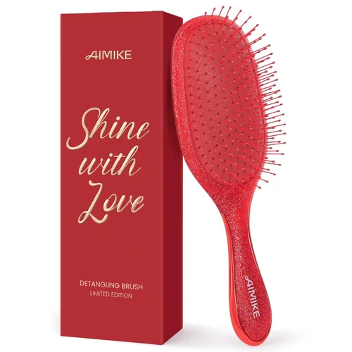 Miniatura 12 de AIMIKE Cepillo para desenredar, cepillo desenredante ventilado para cabello mojado y seco con cerdas suaves, cepillo para desenredar sin dolor