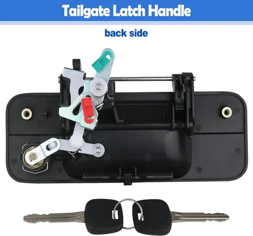 Miniatura 4 de Osompar Manija exterior del portón trasero con cilindro de cerradura con llave para Toyota Tundra 2007-2013 Reemplaza 69090-0C040 690900C040 81213
