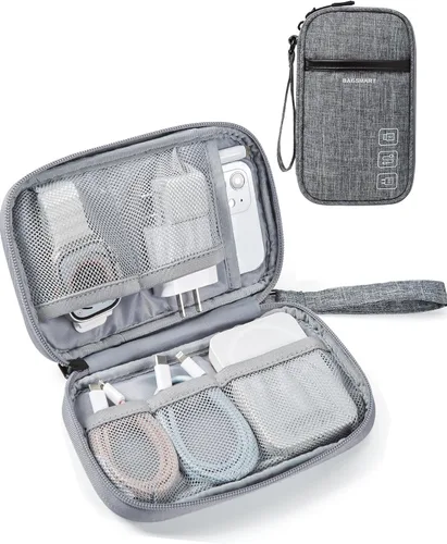 Miniatura 9 de BAGSMART Organizador de cables de viaje Organizador de cables de viaje Bolso Organizador electrónico Bolso Organizador de viaje, Esenciales de viaje