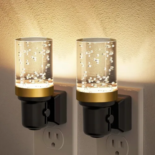 Miniatura 17 de JandCase Luz de Noche LED, Luces Nocturnas Regulables Enchufables en la Pared, Luz Nocturna Moderna con Sensor de Luz Automático de Encender/Apagar