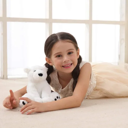 Miniatura 4 de Apricot Lamb Toys Oso Polar Blanco de Peluche Animal de Peluche Suave y Tierno Perfecto para Niños