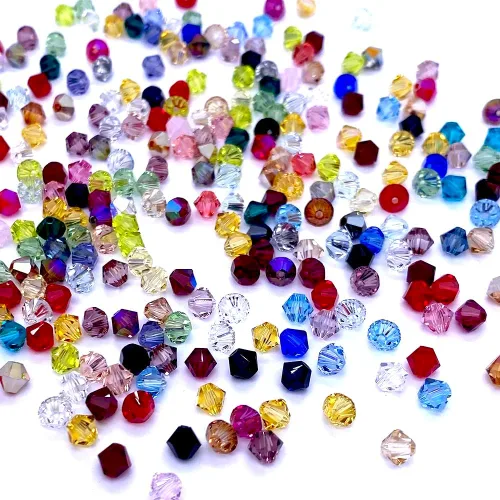 144 piezas de 0.118 in de colores surtidos de cristal Swarovski genuino 5328 XILION perlas biconas sueltas fabricación de joyas