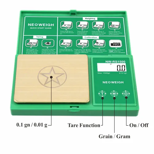Miniatura 4 de Báscula de recarga, báscula de polvo para recargar, 1500 granos x 0.1 gn, báscula digital de polvo, 3.53 oz por 0.00 oz, bandeja de metal, cuchara
