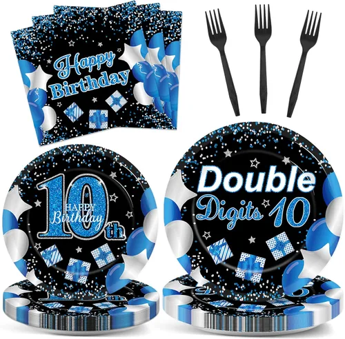 Miniatura 55 de 100 piezas de platos y servilletas para fiesta mexicana, suministros de fiesta Mayo México, vajilla mexicana, juego de vajilla, decoraciones