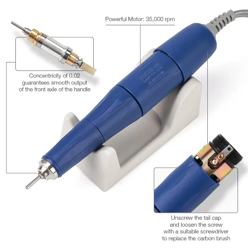 Miniatura 5 de 65W Fuerte 210 105L Uñas Taladros Manicura Pedicura Máquina Eléctrica Fuerte Lima de Uñas Pulido 35000RPM Uñas Arte Rectificado Dispositivo
