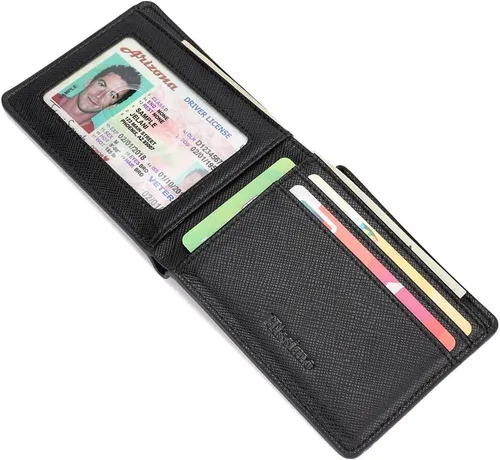 Miniatura 5 de Cartera de bolsillo frontal para hombre, con bloqueo RFID, S