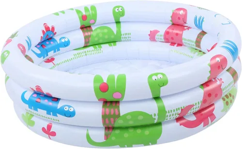 Miniatura 4 de Sazao Piscina anular para niños, piscina inflable para bebés, redonda, PVC, 23.6 in, ocupación de 2-3, bebé, niño pequeño, niño pequeño
