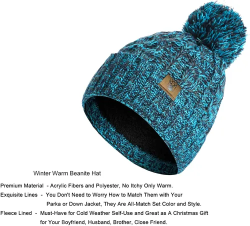 Miniatura 2 de Honnesserry Conjunto de bufanda y guantes para pantalla táctil para mujer, gorro de calavera, bufandas de cuello con forro polar