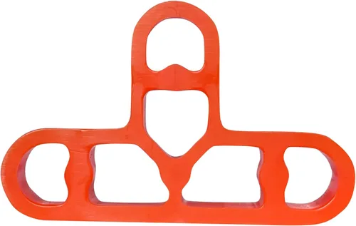 JINYO Color rojo de 0.394 in 3/8 de pulgada de chapa de ladrillo delgado espaciador de azulejos Sistema de nivelación de azulejos Espaciador de