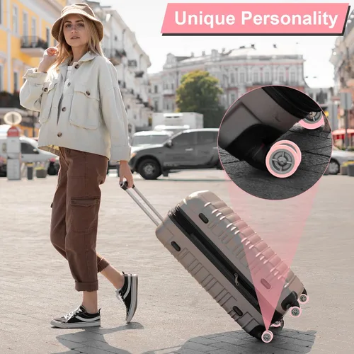 Miniatura 6 de Fundas protectoras de silicona para ruedas de equipaje, 8 unidades, fundas protectoras de rueda de equipaje para la mayoría de ruedas de 8 ruedas