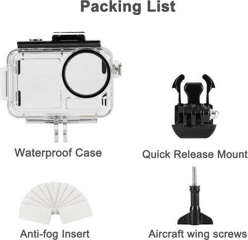 Miniatura 8 de OKFUN Carcasa impermeable de 164.0 ft/164 pies compatible con DJI Osmo Action 5 Pro Action4 Action3 protección de buceo cubierta protectora