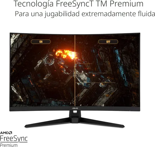 Miniatura 3 de ASUS TUF Gaming - Monitor curvo HDR de 32 pulgadas 1440P (VG32VQ1B) QHD (2560 x 1440), 165 Hz (admite 144 Hz), 1 ms, ELMB, altavoz, FreeSync
