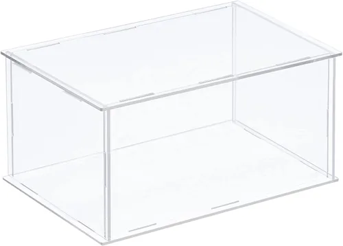 Miniatura 11 de MECCANIXITY Caja plástica de acrílico de la vitrina clara monta el escaparate a prueba de polvo 6.3x4.3x6.1 pulgadas para artículos coleccionables