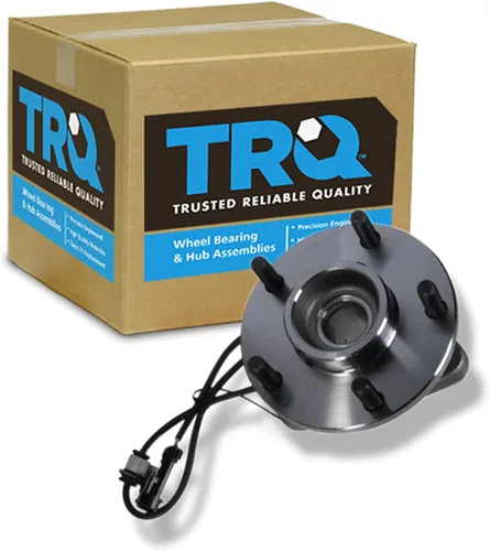 Miniatura 60 de TRQ Cojinete de rueda delantera y conjunto de cubo con sensor ABS compatible con Toyota Sequoia 2008-2022 Tundra 2007-2021