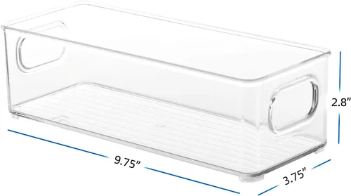 Miniatura 6 de Organización y almacenamiento de despensa – Contenedores organizadores de refrigerador – Contenedores organizadores apilables transparentes