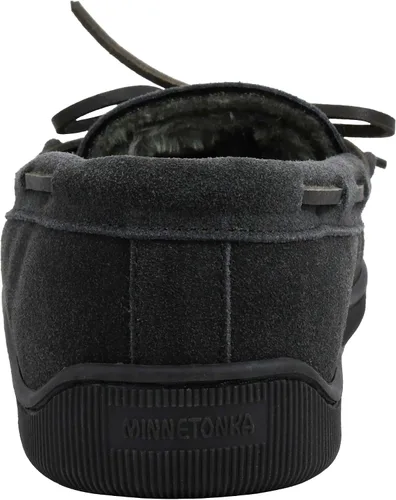 Miniatura 3 de Minnetonka - Pantuflas con suela rígida y forro de pelo para hombre