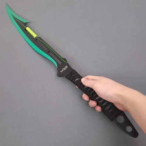 Miniatura 6 de Machete de fantasía de 27 pulgadas. Cuchillo de hoja fija. Hoja de acero inoxidable 440. Para colección, regalo, camping, deportes al aire libre