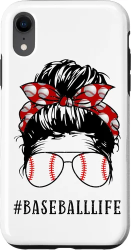 Miniatura 25 de Mom Messy Hair Bun Aviators Glasses Baseball Mother Life Case for iPhone 17