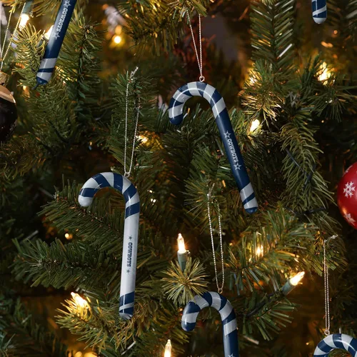 Miniatura 3 de NFL Team Logo 12 Pack Candy Cane Ornament Set