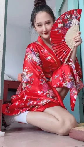 Miniatura 6 de Elibelle Juego de calcetines de seda plegables de seda para mujer, estilo kimono de anime japonés