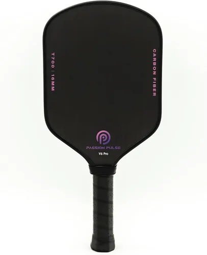 Paletas de pickleball 2025, superficie de fibra de carbono cruda (CSF) de 0.63 pulgadas T700 de grano alto y giro, paletas de bola Pro Pickle Negro