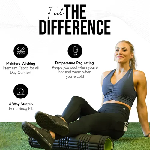 Miniatura 2 de CompressionZ - Leggings de compresión de cintura alta para mujer, para yoga, correr, gimnasio y entrenamiento diario, pantalones deportivos
