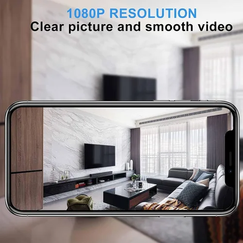 Miniatura 5 de Cámara Wi-Fi 1080P HD Smart Home Cámaras Mini Cámaras Cam con sensor de movimiento Visión nocturna Control de aplicación Control de teléfono celular
