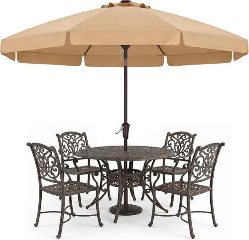 Miniatura 14 de ABCCANOPY Sombrillas prémium de 10 pies (3.05 m) para patio, beige claro