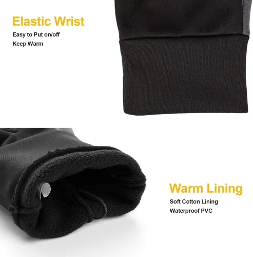 Miniatura 4 de Guantes de invierno para hombres y mujeres, con pantalla táctil, guantes cálidos, resistentes al agua, resistentes al viento, guantes térmicos