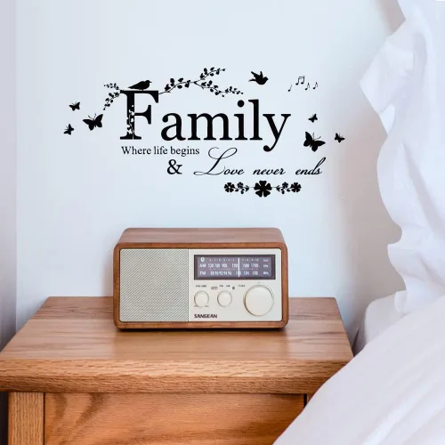 Miniatura 7 de Blinggo - Calcomanías de vinilo despegables, para pared, diseño de cita/texto, decoración del hogar