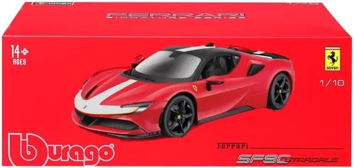 Miniatura 4 de Bburago B18-16911 Ferrari Signature SF90 STRADALE Super Car Die Cast, Rojo, L