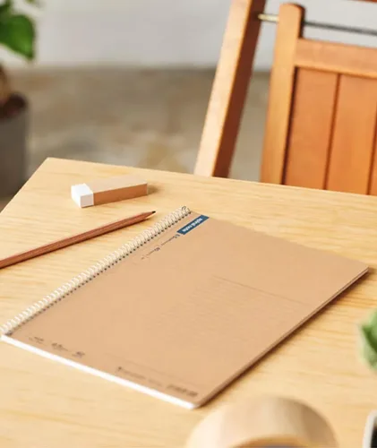 Miniatura 7 de Maruman Cuaderno de cuadrícula básica de notas en espiral, tamaño A4, 11.69 x 8.98 pulgadas, 80 hojas/160 páginas, diario de papel cuadriculado