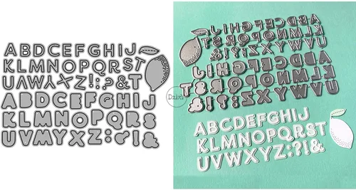 Miniatura 13 de DzIxY Troqueles de corte de metal con número de letras inglesas para hacer tarjetas, troquelados, troquelados, álbumes de recortes, plantillas