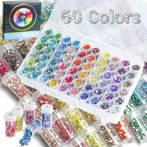 Miniatura 11 de Cuentas de Pintura de Diamantes de Imitación, Brocas de Arte con Cuentas para Pintura de Diamantes Accesorios y Herramientas, Diamantes de Imitación