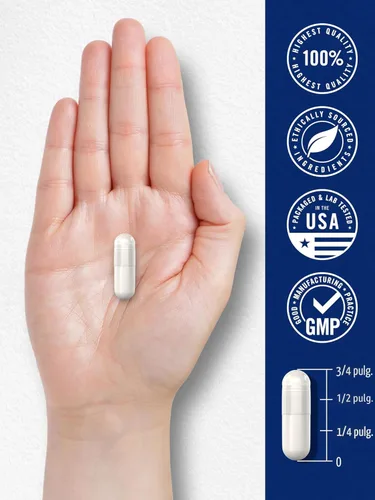 Miniatura 7 de Carlyle L Metilfolato 15mg 120 cápsulas Tamaño de valor Potencia máxima Optimizado y activado Sin OMG, sin gluten Folato de metilo