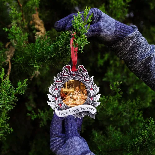 Miniatura 7 de GUOER Adorno de Marco de Fotos para Árbol de Navidad, Regalo Conmemorativo de Vacaciones, Decoración del Hogar, Decoraciones de Navidad, Regalos