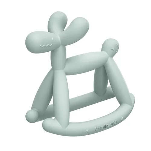 Miniatura 20 de Mordedor de Bebé Miraloop de Cristal en Gelatina – Juguete de Alivio de Dentición Jellydog para Bebés de 3-6 Meses, Mordedor de Mano de Silicona