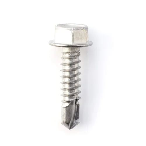 Miniatura 2 de THE CIMPLE CO Tornillo de cabeza hexagonal autorroscante/perforación, tamaño #14, 1 pulgada de longitud, acero inoxidable 410 con cabezal