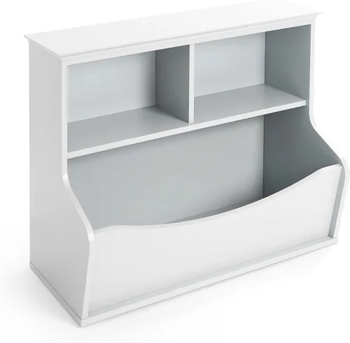 Miniatura 3 de CAPHAUS Organizador de almacenamiento de juguetes para niños, cubo de almacenamiento abierto, gabinete multifuncional de almacenamiento de libros