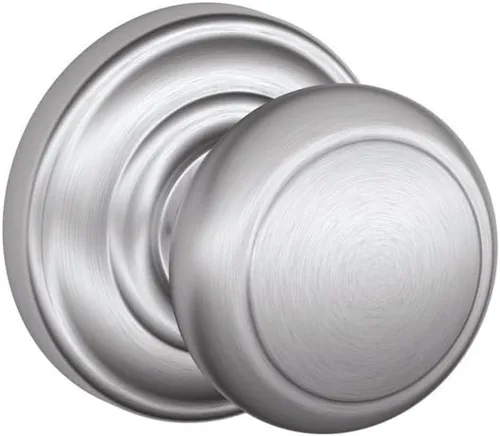 Miniatura 43 de Schlage F10 AND 716 ADD - Pomo Andover con moldura Addison, cerradura de paso para pasillos y armarios, bronce envejecido