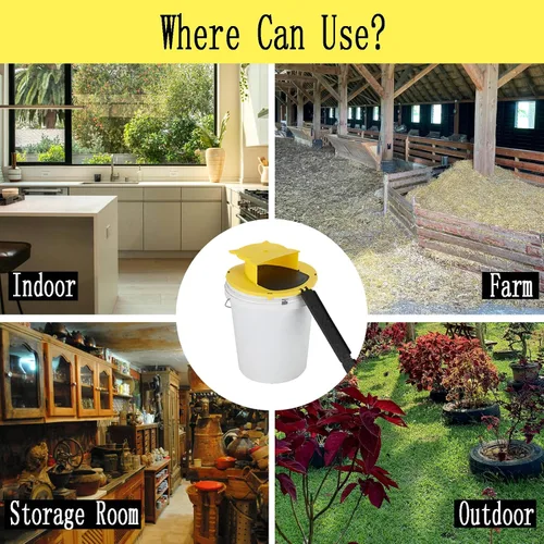 Miniatura 5 de Mouse Rat Trap Bucket,5 Gallon Mouses Rat Traps Indoor for Home,Reusable Mouse Catching Tool-Owl Style, Bucket Lid Rat Traps Indoor Outdoor[5 Gallon