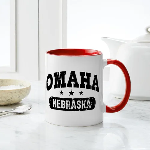 Miniatura 15 de CafePress I Love Nebraska Taza de café de cerámica de 11 oz (11.0 fl oz)