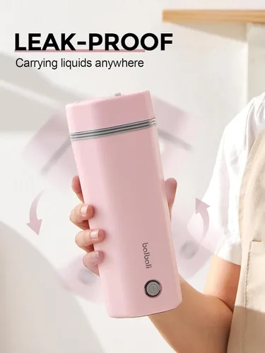 Miniatura 4 de Hervidor eléctrico de viaje pequeño de acero inoxidable - Hervidor eléctrico portátil para agua hirviendo - Hervidor de té de viaje apagado
