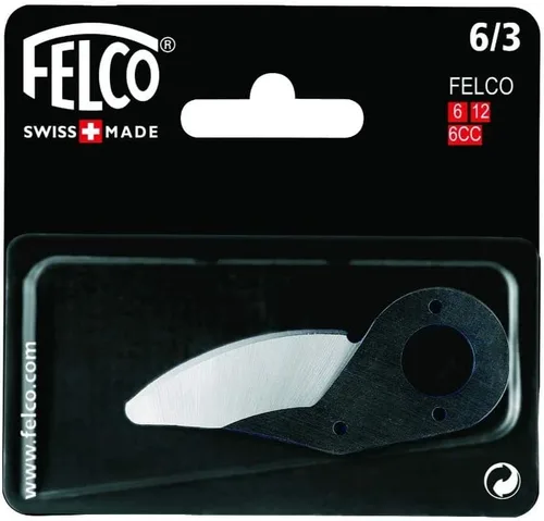 Felco Cuchilla de repuesto para podadora manual (6/3) para podadoras manuales Felco F6 y F12 – Cuchilla de corte de repuesto para tijeras de podar