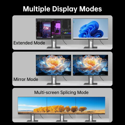 Miniatura 4 de Cable DisplayPort a HDMI de 4K a 240Hz de 3.3 pies - 8K a 60Hz 2K a 480Hz, fuente DP1.4 activa unidireccional a pantalla HDMI 2.1, compatible