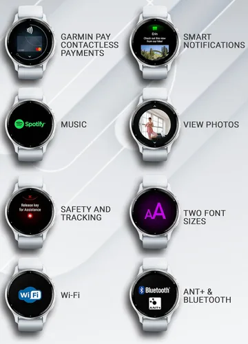Miniatura 8 de Garmin Venu 3 Reloj inteligente GPS con pantalla AMOLED de 45 mm, funciones avanzadas de salud y fitness, hasta 14 días de batería, paquete