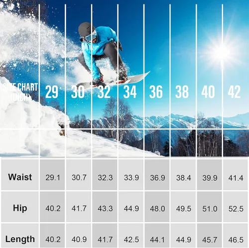 Miniatura 7 de Toomett Snow Pants Men ski Waterproof Hiking Insulated Fleece Lined Winter Outdoor Softshell Cargo Pants