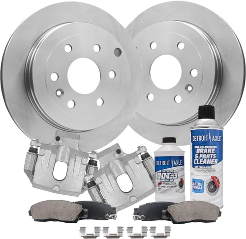 Miniatura 20 de Detroit Axle - 4 rotores de freno para Ford 2012 2013 2014 F-150 Lobo, repuesto de rotores de freno de disco: rotor delantero de 13.78 pulgadas