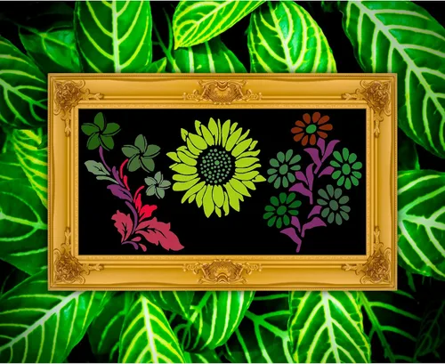 Miniatura 7 de Sotpot 16 plantillas de flores para dibujar flores grandes, plantillas de pintura, plantillas de bricolaje para pared de madera, decoración del hogar
