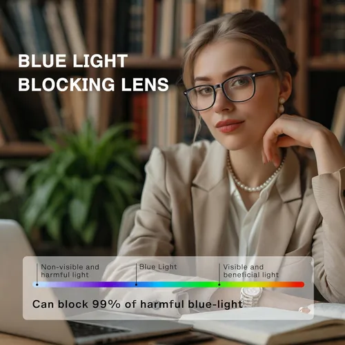 Miniatura 2 de Gafas de Bloqueo de Luz Azul para Hombres y Mujeres Gafas de Luz Azul 99% de Bloqueo Gafas para Computadora Conducción Nocturna Videojuegos